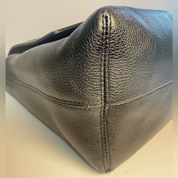 Kate Spade New York Black Pebbled Soft Leather Satchel Crossbody Bag Purse - Picture 7 of 11